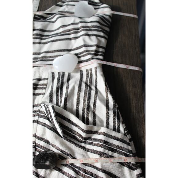 ALC Hudson Halter Mini Dress Stripe Pockets White Black *Altered* As Is Size 4 - Picture 7 of 11